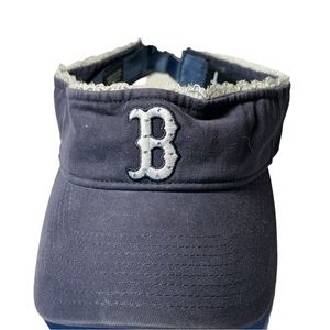 Retro Boston Red Sox Navy Touch Strapback Women’s Cotton Baseball MLB Visor Hat